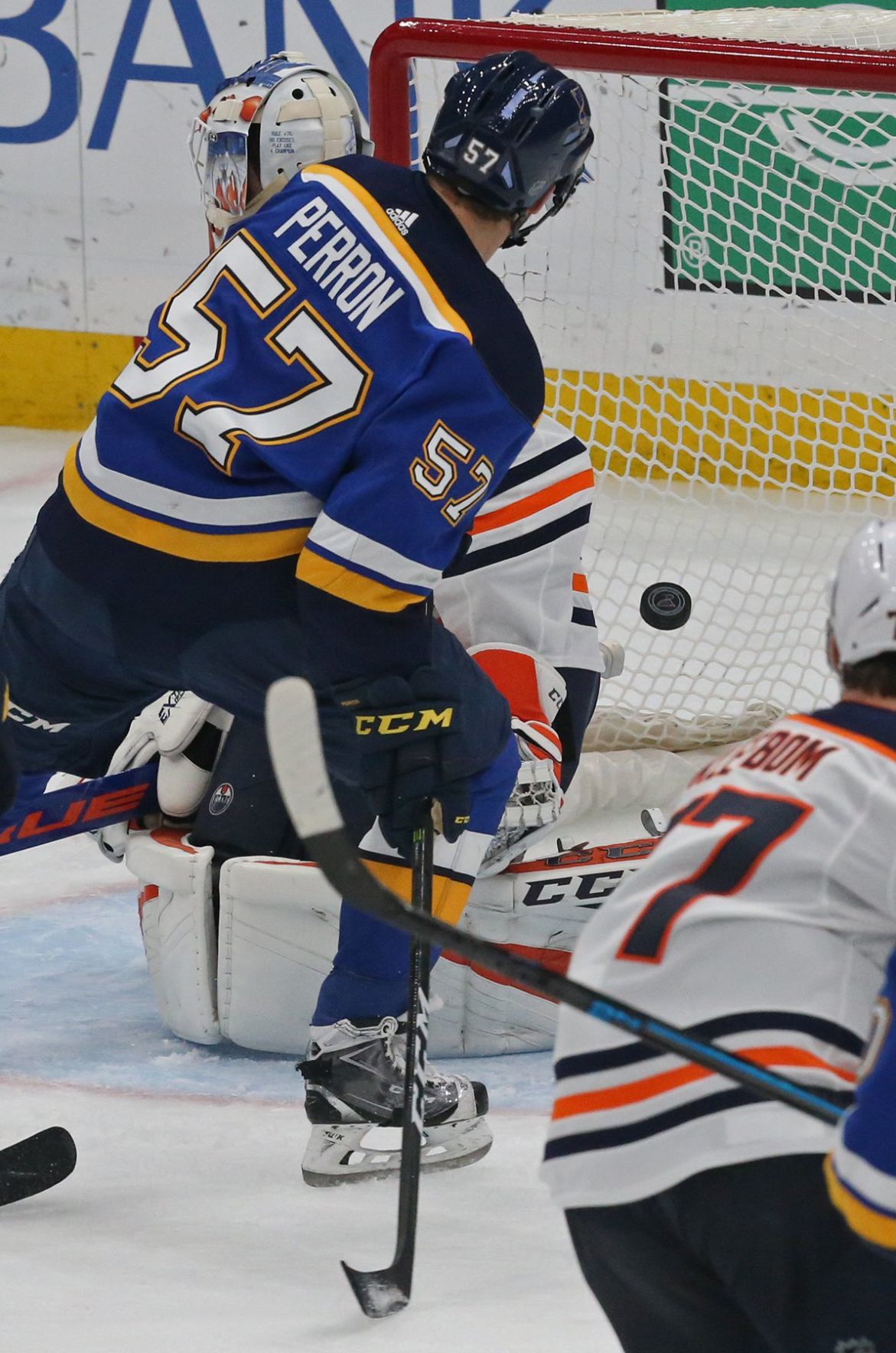 The Blues take on the Oilers at the Enterprise Center